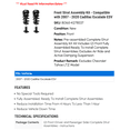 thumbnail image 2 of Front Strut Assembly Kit - Compatible with 2007 - 2020 Cadillac Escalade ESV 2008 2009 2010 2011 2012 2013 2014 2015 2016 2017 2018 2019, 2 of 2