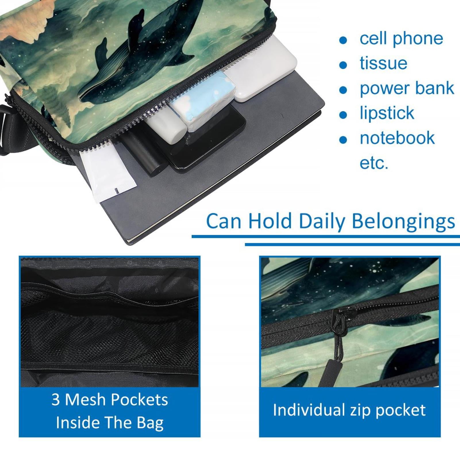 Whales Lightweight and Adjustable Running Belt Waist Pack Waist Bags for Unisex with Extension Strap