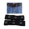thumbnail image 3 of 2x Waistband Extenders Reusable Snap Button Spare Adjustable Extender Multi-Size Set Scratch-proof for Pants Jeans Pants, 3 of 9