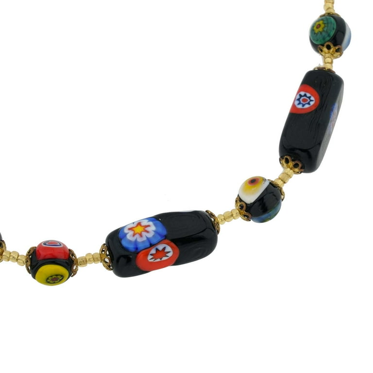 GlassOfVenice Antique Venetian Beads Murano Glass Necklace GlassOfVenice Antique Venetian Beads Murano Glass Necklace