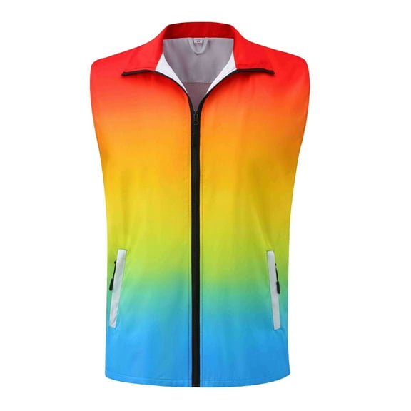 Puffer vest Mans Jacket Vest And Vest For Men And Women With Solid Color Gradient Loose Refreshing And Breathable