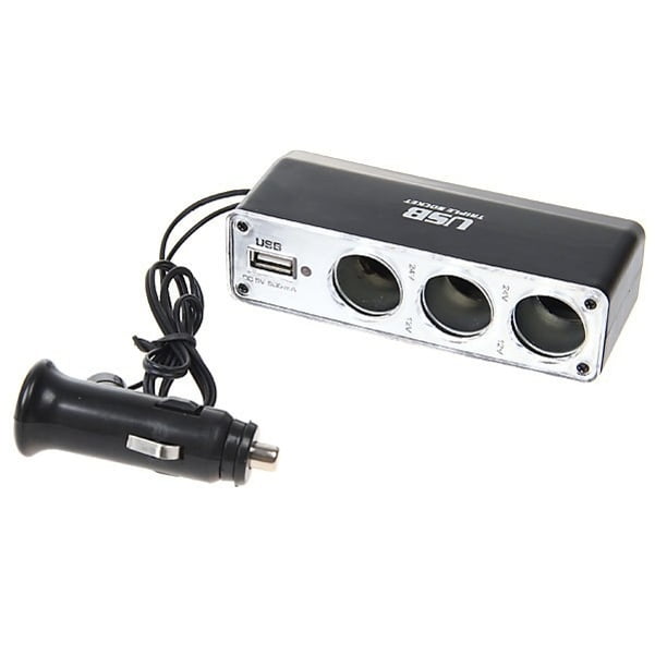 USB Port Power Adapter Vehicle Plug-in 