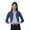 Blue, variant on Women 3/4 Sleeve Short Shrug Open Front Cotton Summer Casual Cardigan