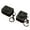 Black smiley face, variant on Square Spider Case for AirPods (4th Gen) & AirPods Pro 2, Hard Protective Shell