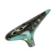thumbnail image 4 of Ocarina de 12 agujeros, flauta de arcilla cerámica, instrumento musical profesional compacto con afinación en C , ideal como regalo para adultos y Verde, 4 of 8