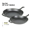 thumbnail image 6 of Lodge Chef Collection 2pc Set (10" & 12" Skillet), 6 of 7