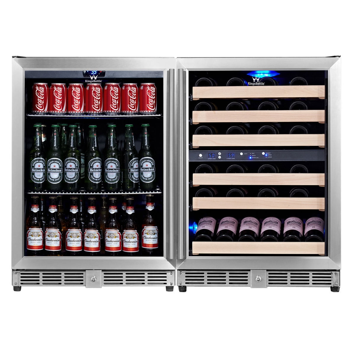 Kingsbottle 46Wine 160Beverage 3Temp Fridge