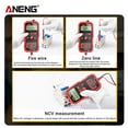 thumbnail image 2 of ANENG 8340 Smart Digital Multimeter Auto Recognition 1999 Counts Voltmeter Electric Test Pen with Backlight Screen Flashlight NCV Induction AC DC Voltage Resistance Breakpoint Live Wire Test, 2 of 7