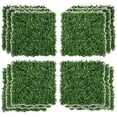 thumbnail image 2 of Outsunny 20” x 20” Boxwood Artificial Grass Wall Greenery Panel (12 Count), 2 of 9