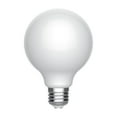 thumbnail image 3 of GE G25 Ultra Bright LED Light Bulbs, Soft White, 100 Watts Globe Light Bulbs, 2pk, 3 of 7