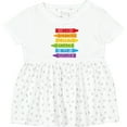 thumbnail image 3 of Inktastic Colored Crayons Girls Baby Dress, 3 of 5
