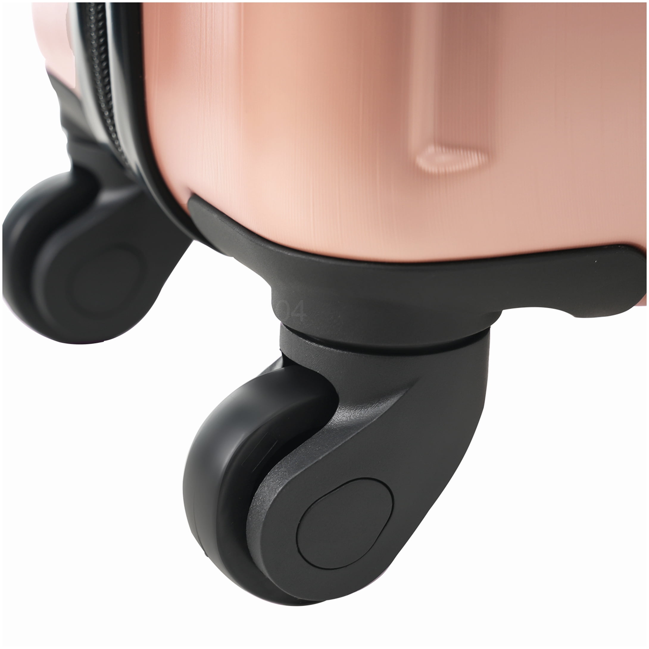 TSA Approved Lock Rose Pink 20" Carry On Luggage, ABS Hardshell Suitcase with Double Wheels
