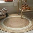 thumbnail image 4 of Jute Rug Hand Woven- Soft, Stylish, and Unique Jute Carpet Boho Rugs, 4 of 4