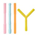 thumbnail image 1 of Palillos de dentición para bebés, tubos de dentición huecos de silicona suave, bolsa de cepillo de limpieza para almacenamiento seguro de las necesidades del bebé BANYUO  Hogar, 1 of 1