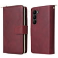thumbnail image 2 of Feishell for Samsung Galaxy S23 Plus (6.6 inch) Wallet Case for Women Men,Premium PU Leather Magnetic Clasp Zipper 9 Card Slots Flip Holder Shockproof Purse Phone Case with Wrist Strap,Winered, 2 of 13