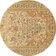 thumbnail image 1 of Ahgly Company Indoor Round Persian Brown Traditional Area Rugs, 4' Round, 1 of 4