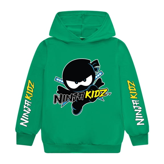 Kids Boys Girls Ninja Kidzs Anime Cartoon Graphic Printed Costume Hoodies Sweatshirt Hooded Tracksuit Long Sleeve Pullover Jogging Hoody Casual Outerwear Sport Clothes Children Birthday Gift 4-13