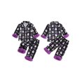 thumbnail image 2 of Cjfdfy Toddler Baby Girls Halloween Fall Clothes Ghost Pumpkin Pajamas Set Printed Fuzzy Trim Long Sleeve Tops And Pants Cute Newborn Baby Girl Halloween Pajamas, 2 of 9