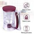 thumbnail image 3 of Pancake Batter Dispenser - 4-Cup Batter Dispenser with Squeeze Handle & Measuring Marks for Pancakes, Waffles, Muffins, Crepes & Cupcakes - Baking Tool (), 3 of 6
