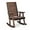 Rustic, variant on Zimtown Wooden Rocking Chair with High Backrest,Solid Fir Wood Outdoor Rocking Chair for Indoor and Outdoor, Garden, Yard, Patio,Rustic