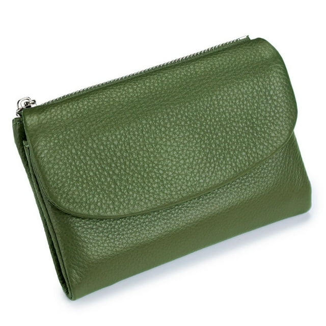 Stylish Purse Leather Wallet RFID Blocking Women's Slim Design Small Capacity Wallet for Daily Commute and Versatile Use