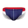 thumbnail image 1 of Short Swimming Trunks for Men Solid Color High Vent Quick Dry Swimwear Shorts, 1 of 9