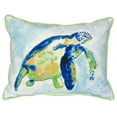 thumbnail image 2 of Betsy Drake ZP134 Blue Sea Turtle Indoor & Outdoor Throw Pillow- 20 x 24 in., 2 of 4