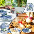 thumbnail image 4 of 48 Pcs Hydrangea Paper Plates Set 9" 7" Summer Watercolor Disposable Plates Decorative Dinner Birthday Party Tableware for Baby Shower Party Supplies, 4 of 4