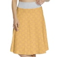 thumbnail image 1 of Women's Abstract Art Deco Inspired Artisan A-line Printed Skirt Casual Wear, L, Apricot Pale Yellow, by Ambesonne, 1 of 6