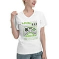 thumbnail image 2 of Level 10 Unlocked Awesome 2011 Women'S V Neck T Shirts White Medium, 2 of 5