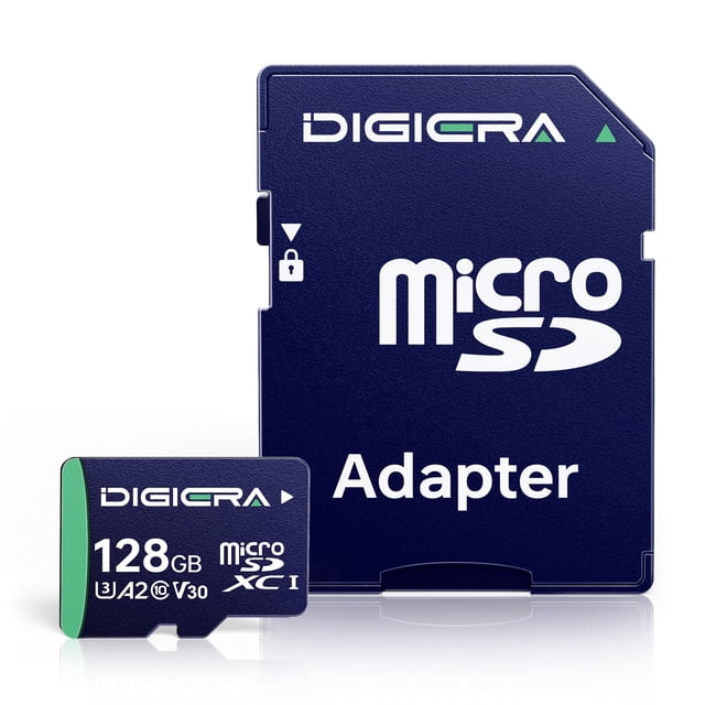 Tarjeta de memoria DIGIERA CT100 microSDXC 128GB UHS-I V30 4K UHD