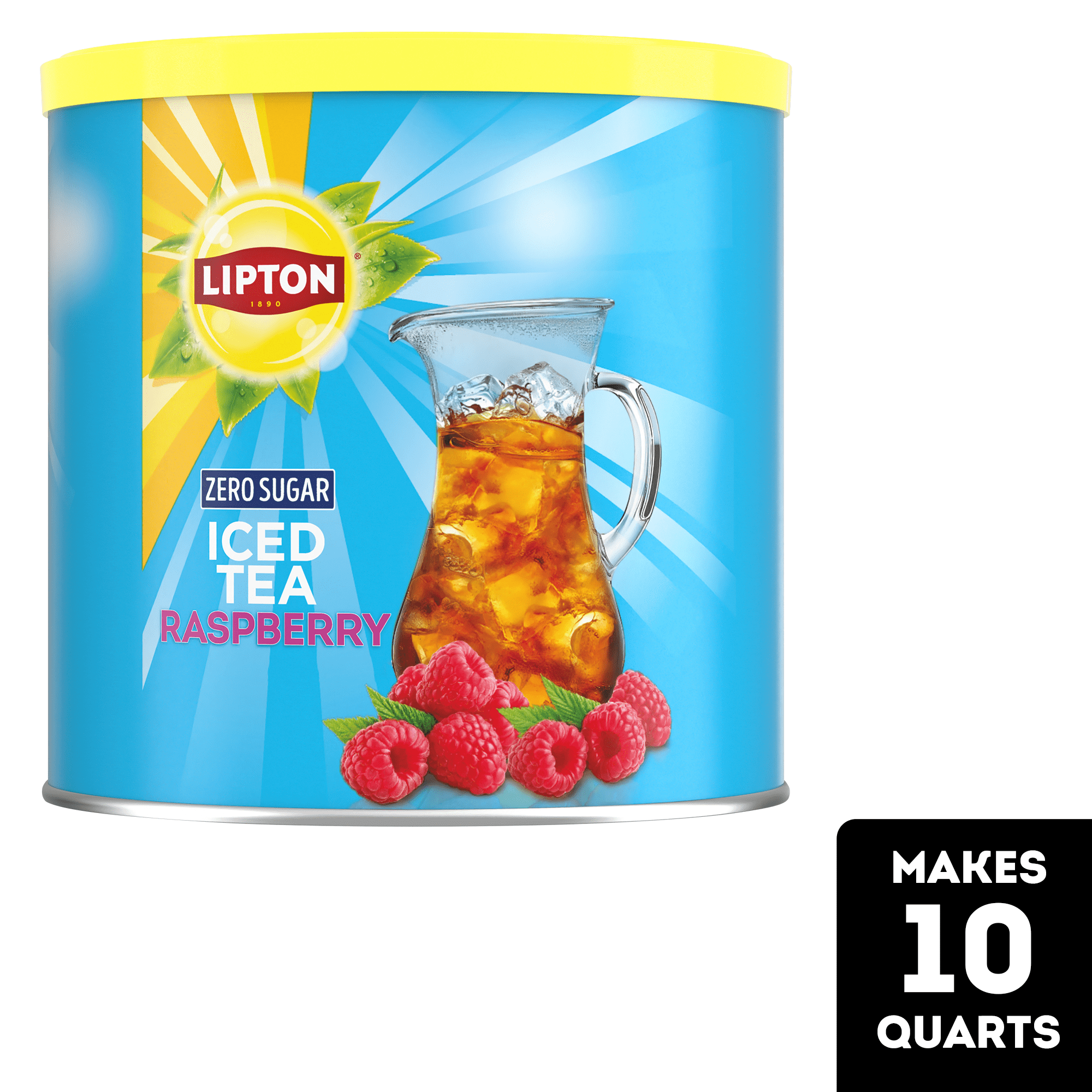 Lipton Zero Sugar Raspberry Iced Tea Mix (Pack of 4)