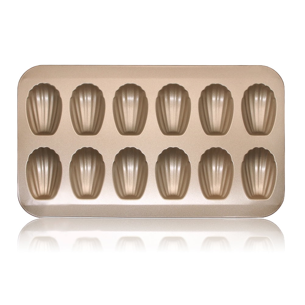 Stainless Steel Cake Mould Muffin Madeleine Pan 12Cavity Baking Pans