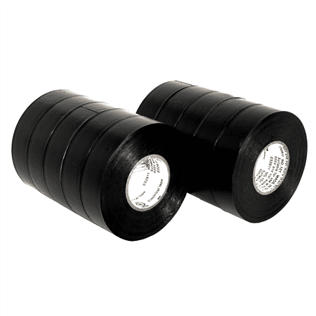 K-Tool 73510 Black Electrical Tape 3/4" x 60" (Pack of 10)