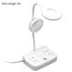 thumbnail image 1 of Lámpara de mesa Mini ventilador con enchufe de regleta de alimentación Carga USB Luz de lectura LED Soporte para teléfono, 3 metros Inevent EL001616-03, 1 of 7