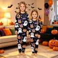 thumbnail image 6 of Halloween Pajamas, Halloween Matching Family Pajamas Black Bow Pumpkin Print Long Sleeve 2 Piece Pj Set Fun Sleepwear Nightwear Loungewear Spooky Holiday Party Season Photos, 6 of 6