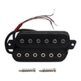 thumbnail image 3 of lionlar Six String Humbucker Pickup High Performance Prewired Fanned Fret Guitar Parts Chrome 50mm, 3 of 9