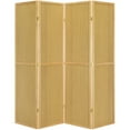 thumbnail image 3 of Legacy Decor 4 Panels Room Divider Folding Screen Pegboard Insert Natural Color Free Standing, 3 of 5
