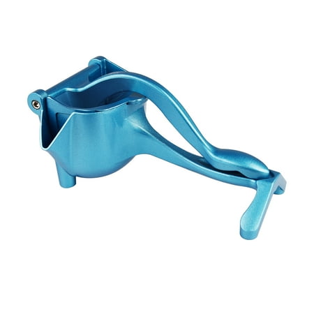 

pinshui Manual Citrus Juicer Hand Press Lemon Squeezer Heavy Duty Juice Metal Aluminum Alloy Squeezer for Lime Orange Apple Fruit (Blue)