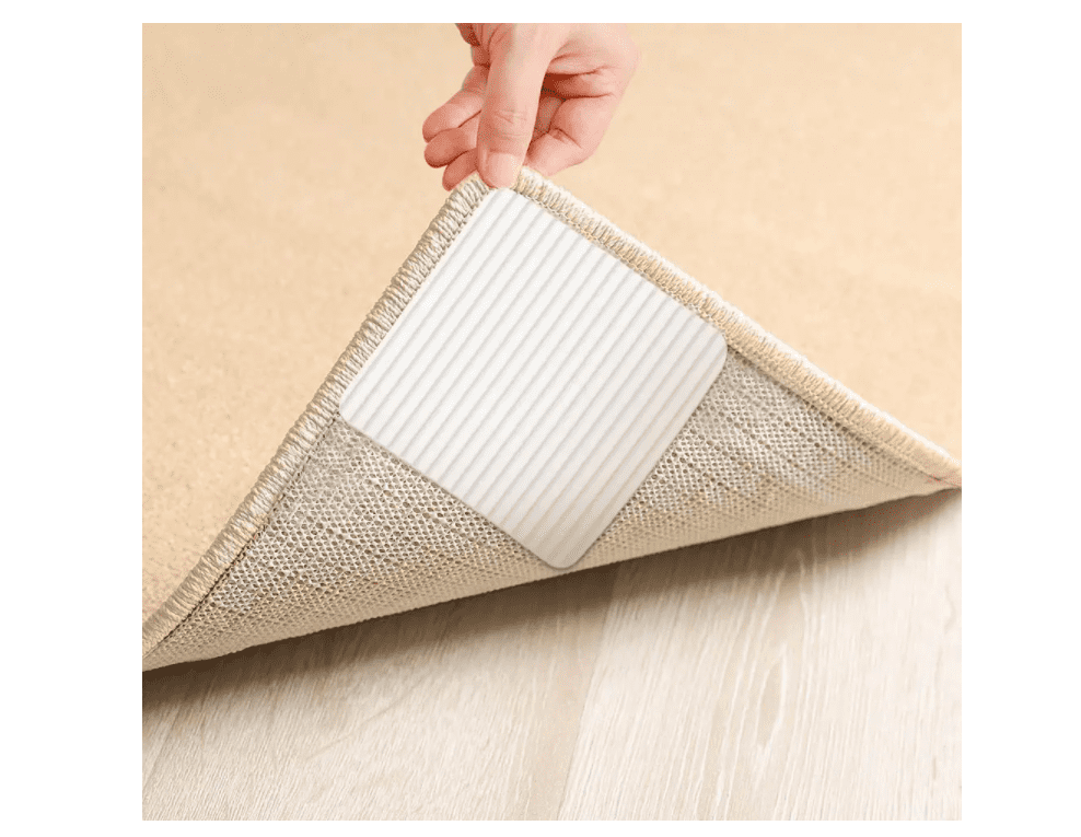 8pack Rug Grippers Carpet Grip Area Anti Curling Pads Keep Rug in