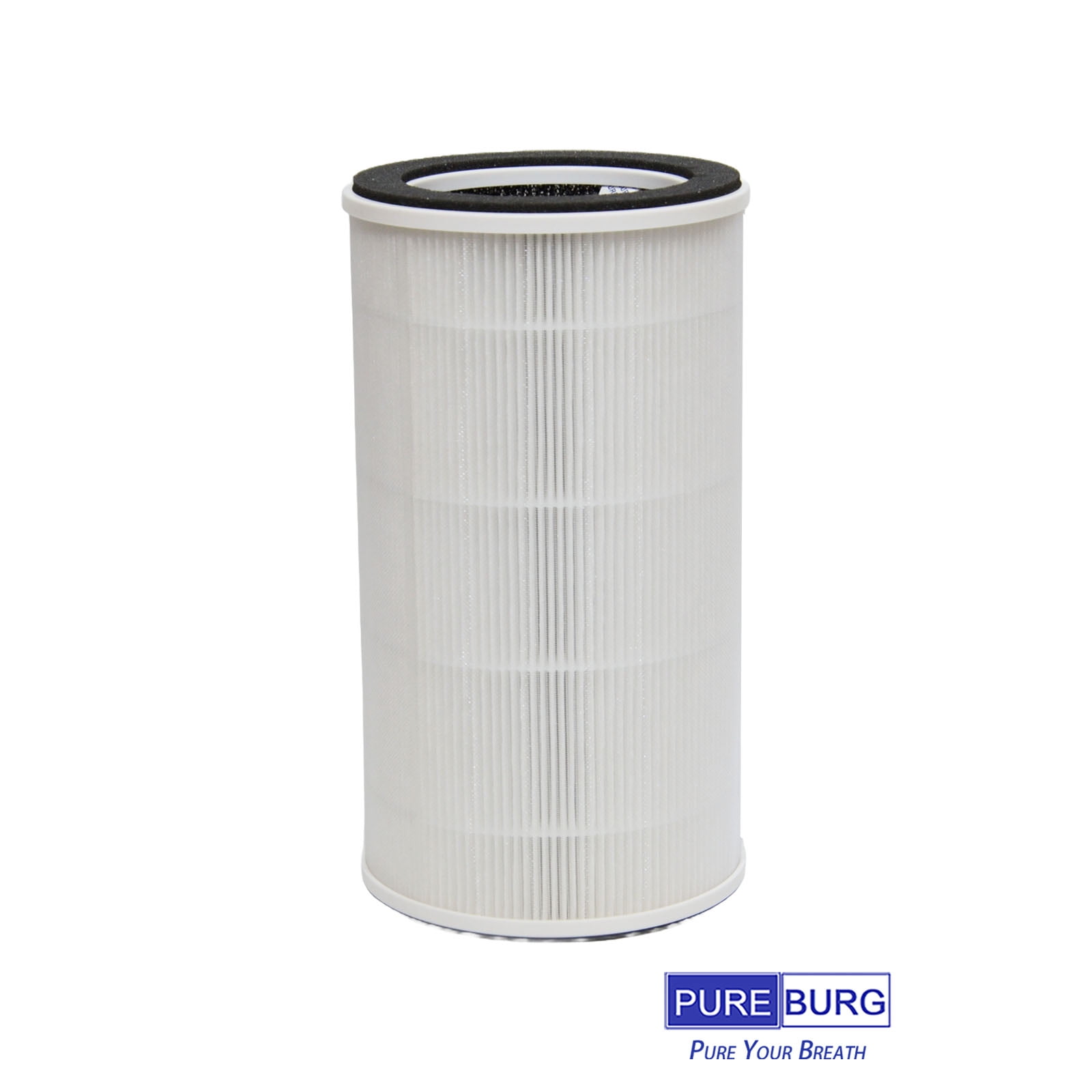 PUREBURG Replacement Filter Compatible with AUOSHI B-D03 Air Purifier, 2-Pack H13 HEPA Activated Carbon 3-Stage Filtration For Air Clean Dust VOCs Odor