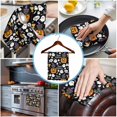 thumbnail image 3 of Black Halloween 1 Pack Kitchen Towel, Water Absorbent Dish Towel, Pumpkins Cat Ghost Bat Decorative Hand Towels - Quick Drying Cloth for Cooking Baking, 18x28 Inch, 3 of 8