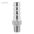 thumbnail image 1 of Ccdes Adaptateur de Queue de Tuyau, Acier Inoxydable SS304 Tuyau de Filetage Mâle Raccord de Queue de Tuyau de Barbillon BSP 1/8 3/4, Raccord de Tuyau de Barbillon, 1 of 3