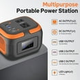 thumbnail image 5 of 120W Portable Power Station 97.6Wh Power Bank with AC Outlet/USB C/LED Light for Outdoor Camping Home Use Van Life Adventure RV, 5 of 6