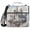 Castles Float in Air, variant on 3 Ring Zipper Binder with Shoulder Strap Waterproof Trapper Keeper 2 Inch D-Ring 500 Sheets Capacity Colorful Marble