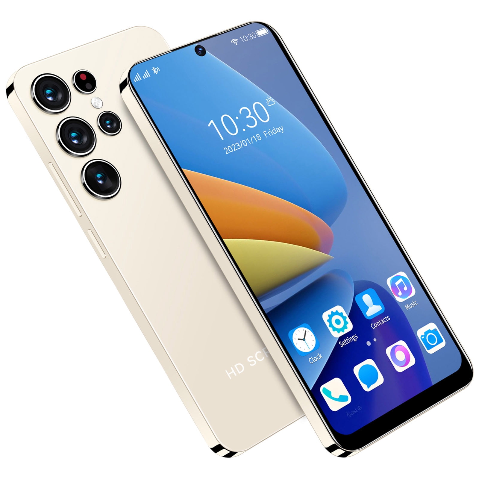 HOMBOTI Cell Phone Clearance Smartphone Straight Talk S23 3G Android 8.0 Smartphone 6.82 Inch HD Backup Card Slot 2G+16GB Memory 4000mAhm Removable Battery Back Cover