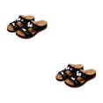 thumbnail image 2 of Jumpingount Sandalias de goma para mujer, 2 uds., perfectas para lugares de entretenimiento de verano, pantuflas para mujer, talla 5, pantuflas Type7 NO7, 2 of 6