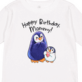 thumbnail image 4 of Inktastic Happy Birthday, Mommy- Cute Penguins Boys or Girls Long Sleeve Toddler T-Shirt, 4 of 5