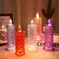 thumbnail image 3 of Lámpara de mesa LED de cristal con proyección de rosas, luz romántica de ambiente de diamante, luz nocturna para dormitorio, decoración de fiestas y Navidad., 3 of 5