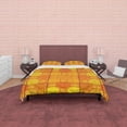 thumbnail image 4 of Geométrico Amarillo Naranja Otoño Funda Nórdica Juego de Cama de Otoño, Colcha Boho,, 4 of 6